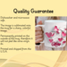 Pink cracked-look mug detail shot. Dishwasher and microwave safe. Permanently sublimated design won't peel like some vinyl designs. 